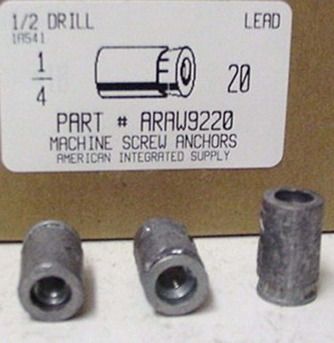 1/4-20 CALK-IN LEAD ANCHOR USE 1/2
