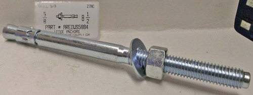 5/8X8-1/2 WEDGE ANCHOR STEEL ZINC PLATED USE 5/8 DRILL
