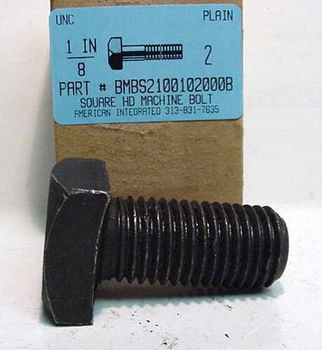 1-8X2 SQUARE HEAD MACHINE BOLT STEEL PLAIN