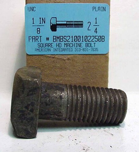 1-8X2-1/4 SQUARE HEAD MACHINE BOLT STEEL PLAIN (DISCONTINUED)