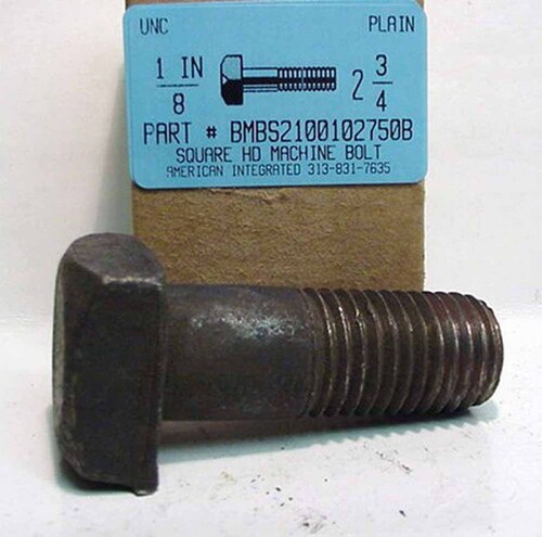 1-8X2-3/4 SQUARE HEAD MACHINE BOLT STEEL PLAIN (DISCONTINUED)