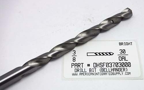 3/8"X30" HSS DRILL BRIGHT (BELLHANGER)
