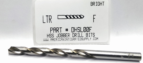 LETTER F HSS DRILL JOBBER LENGTH BRIGHT