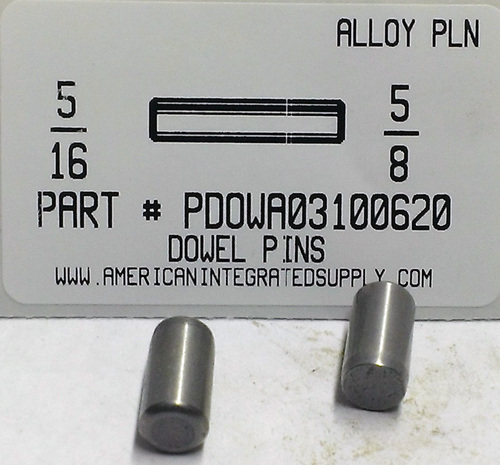 5/16X5/8 DOWEL PIN ALLOY STEEL PLAIN (DISCONTINUED)