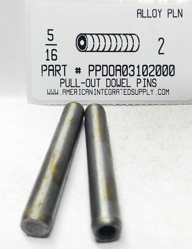 5/16X2 PULL DOWEL PIN ALLOY STEEL PLAIN #10-32 INTERNAL THREAD (DISCONTINUED)