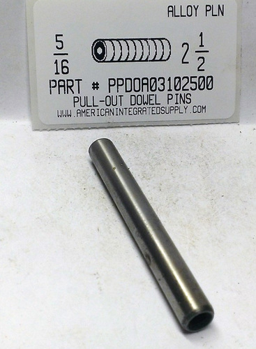 5/16X2-1/2 PULL DOWEL PIN ALLOY STEEL PLAIN #10-32 INTERNAL THREAD (DISCONTINUED)