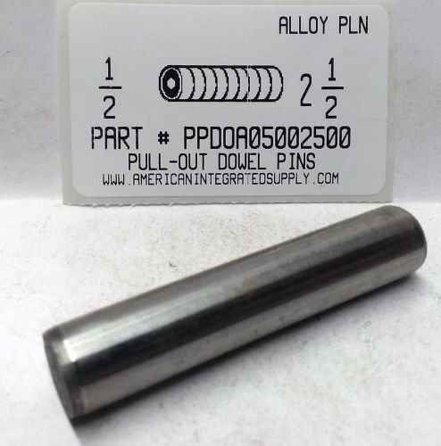 1/2X2-1/2 PULL DOWEL PIN ALLOY STEEL PLAIN 1/4-20 INTERNAL THREAD (DISCONTINUED)