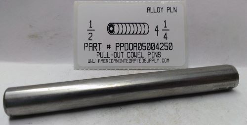 1/2X4-1/4 PULL DOWEL PIN ALLOY STEEL PLAIN 1/4-20 INTERNAL THREAD (DISCONTINUED)