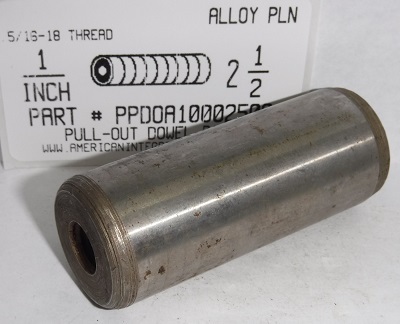 1X2-1/2 PULL DOWEL PIN ALLOY STEEL PLAIN 5/16-18 INTERNAL THREAD (DISCONTINUED)