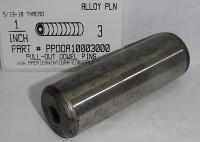 1X3 PULL DOWEL PIN ALLOY STEEL PLAIN 5/16-18 INTERNAL THREAD (DISCONTINUED)