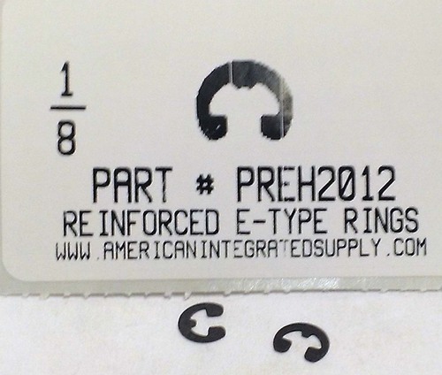 1/8" REINFORCED E-TYPE RETAINING RING .095 GRV .270 FREE OD