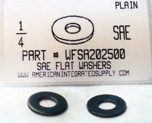 1/4 SAE FLAT WASHER STEEL PLAIN 5/8