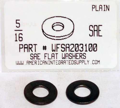 5/16 SAE FLAT WASHER STEEL PLAIN 11/16