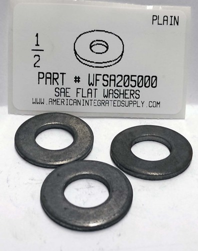 1/2 SAE FLAT WASHER STEEL PLAIN 1-1/16