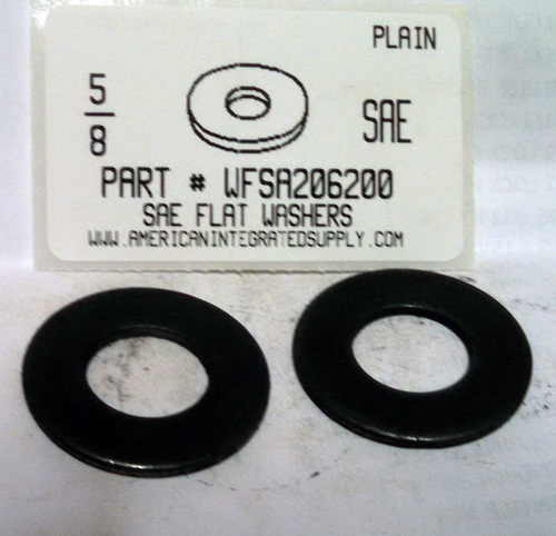 5/8 SAE FLAT WASHER STEEL PLAIN 1-5/16