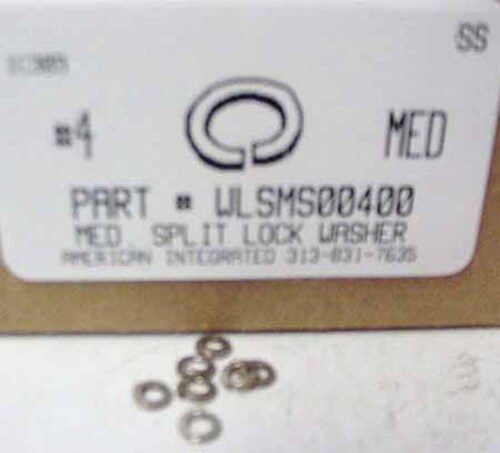 #4 SPLIT LOCK WASHER 18-8 STAINLESS STEEL