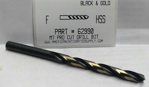 LTR F M7 HSS 135° SPLIT POINT BLACK & GOLD JOBBER DRILL BIT