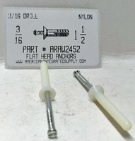 3/16X1 1/2 FLAT HEAD NYLON NAILIN 3/16 DRILL