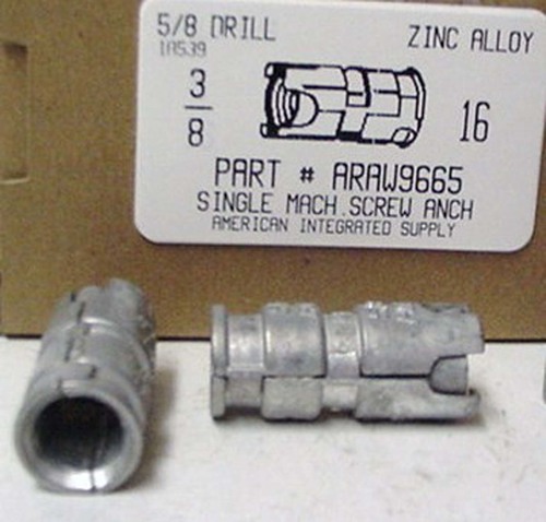 3/8-16 SINGLE EXPANSION ANCHOR USE 5/8 MASONRY DRILL