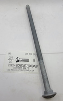 3/8-16X8 CARRIAGE BOLT 6" THREAD A307 STEEL HOT DIP GALVANIZED
