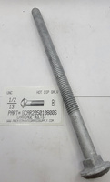 1/2-13X8 CARRIAGE BOLT 6" THREAD A307 STEEL HOT DIP GALVANIZED
