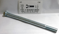 3/8-16X5-1/2 HEX HEAD CAP SCREW GRADE 2 STEEL ZINC PLATED (DISCONTINUED)