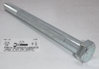 3/4-10X8-1/2 HEX HEAD CAP SCREW GRADE 5 STEEL ZINC PLATED