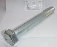 7/8-9X8 HEX HEAD CAP SCREW GRADE 5 STEEL ZINC PLATED
