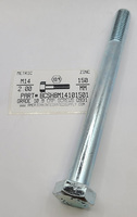 M14-2.00X150MM HEX HEAD CAP SCREW 10.9 STEEL ZINC D931