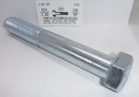 M24-3.00X160MM HEX HEAD CAP SCREW 10.9 STEEL ZINC D931