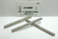 1/4-20X3 HANGER BOLT STEEL ZINC PLATED