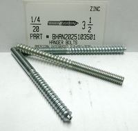 1/4-20X3-1/2 HANGER BOLT STEEL ZINC PLATED