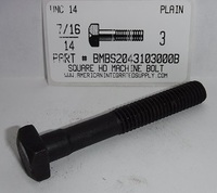 7/16-14X3 SQUARE HEAD MACHINE BOLT STEEL PLAIN