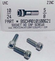 #10-24X5/8 SOCKET HEAD CAP SCREW ALLOY STEEL ZINC PLATED
