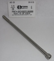 1/4-20X6 SOCKET HEAD CAP SCREW 18-8 STAINLESS STEEL