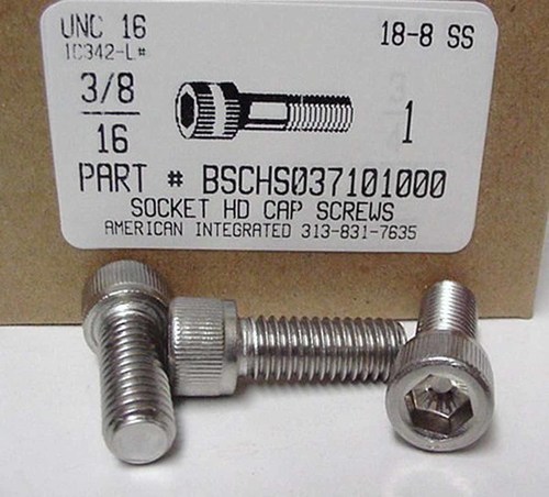 3/8-16X1 SOCKET HEAD CAP SCREW 18-8 STAINLESS STEEL