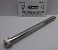 3/8-16X4-1/2 SOCKET HEAD CAP SCREW 18-8 STAINLESS STEEL