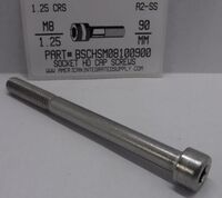M8-1.25X90MM SOCKET HEAD CAP SCREW A2 STAINLESS STEEL D912