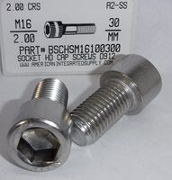 M16-2.00X30MM SOCKET HEAD CAP SCREW A2 STAINLESS STEEL D912