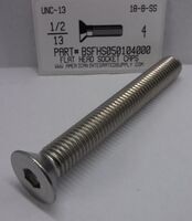 1/2-13X4 FLAT HEAD SOCKET CAP SCREW 18-8 STAINLESS STEEL