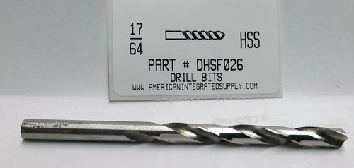 17/64 HSS DRILL JOBBER LENGTH