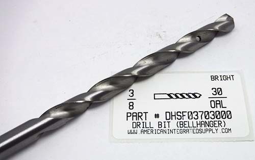 3/8"X30" HSS DRILL BRIGHT (BELLHANGER)