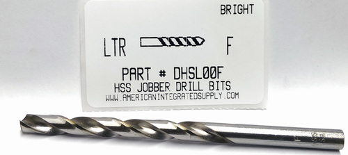 LETTER F HSS DRILL JOBBER LENGTH BRIGHT
