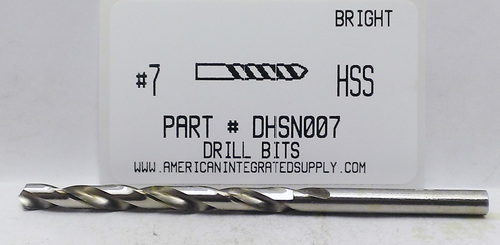 #7 HSS DRILL JOBBER LENGTH BRIGHT