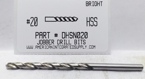 #20 HSS DRILL JOBBER LENGTH BRIGHT
