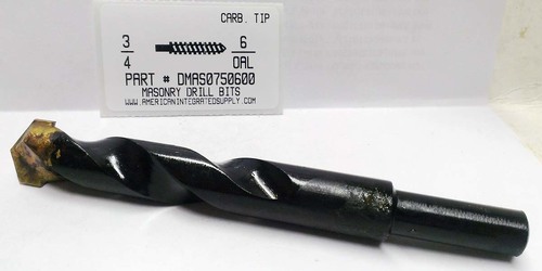 3/4X6 MASONRY DRILL 1/2 SHANK