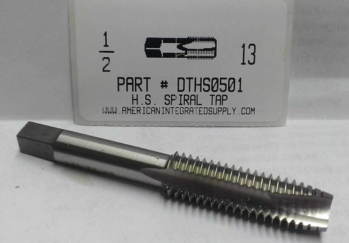 Y.G-1 1/2-13 H3 3-Flute Spiral Point Plug Tap - HSSE-V3 With HardSlick Coating For Stainless Steel