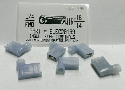 .250 F Q-DISCONNECT FLAG 16-14 NYLON INSULATED SOLDERLESS TERMINAL