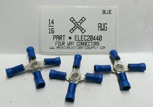 FOUR WAY 16-14 GAUGE VINYL INSULATED SOLDERLESS TERMINAL