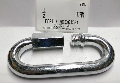 1/2 QUICK LINK STEEL ZINC PLATED 3300LBS